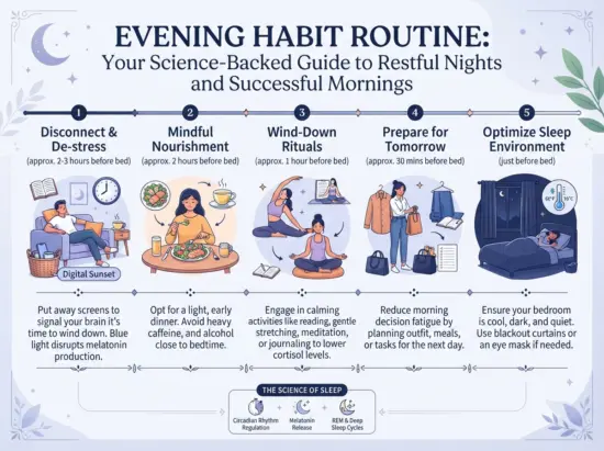 Evening Habit Routine: Your Science-Backed Guide to Restful Nights and Successful Mornings 2026