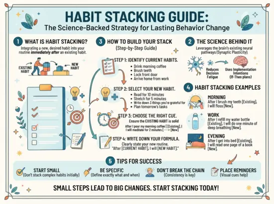 Habit Stacking Guide: The Science-Backed Strategy for Lasting Behavior Change 2026