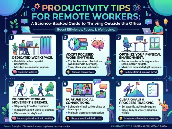 Productivity Tips for Remote Workers: A Science-Backed Guide to Thriving Outside the Office 2026