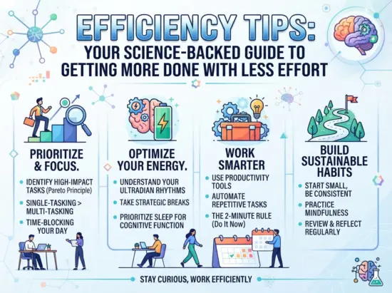 Efficiency Tips: Your Science-Backed Guide to Getting More Done With Less Effort 2026